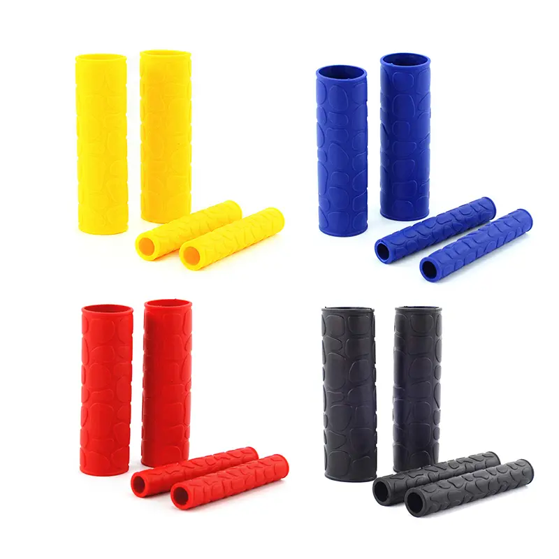2Pairs Universal Motorcycle Handlebar Grip Brake Clutches Lever Cover Protector Soft Rubber Bar Brake Handle Silicone Sleeve