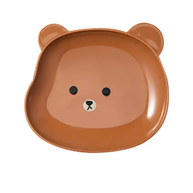 1 Pc Lovely Bear Food Storage Tray Dried Fruit Snack Plate Appetizer Serving Platter For Party Candy Pastry Nuts Dish