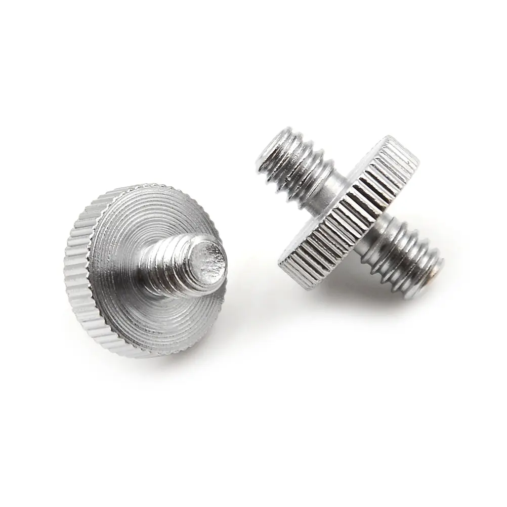 1/4" Male to Threaded Metal Adapter 1/4 Inch Double Screw Supports Tripod Stand Camera Accessories