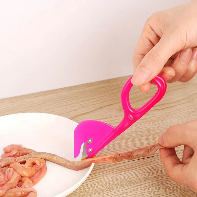 1pc Stainless Steel Thickened Poultry Intestine Scissors Chicken Duck Goose Knife Fish Bowel Kitchen Accessories