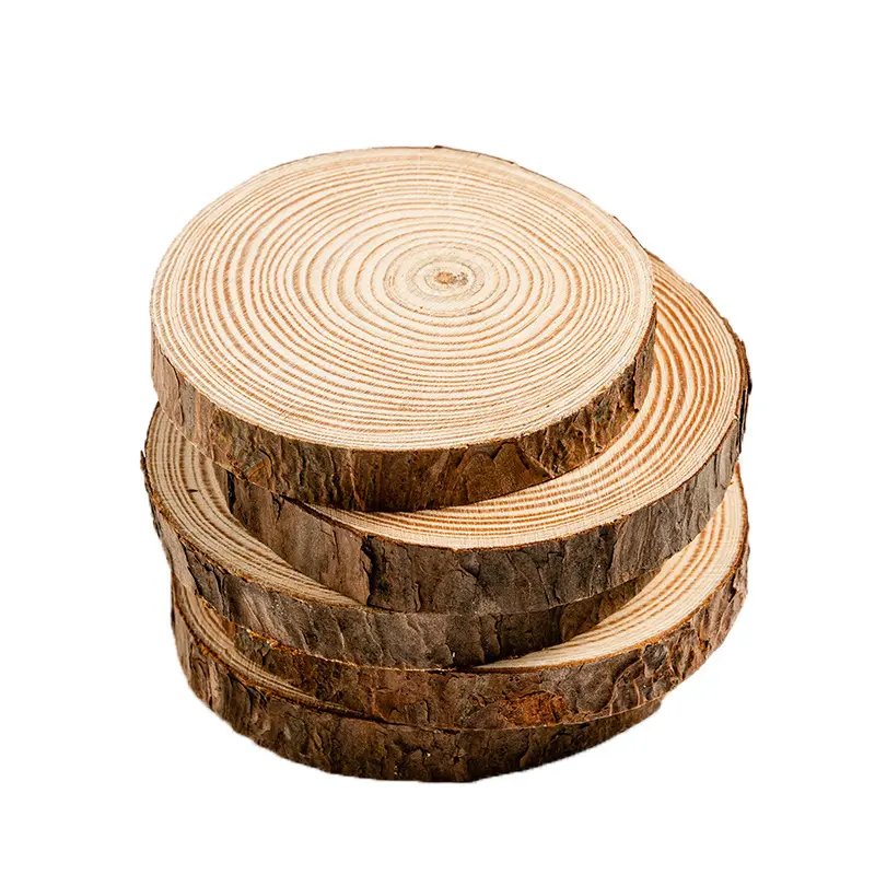 Natural Round Wooden Slice Glass Cup Mat Coaster Tea Coffee Mug Drinks Holder DIY Tableware Durable Kitchen Home Decor