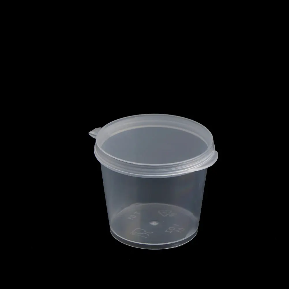 100Pcs Food Grade Seasoning Container Sauce Boxes Takeaway Packing Box Disposable Cups for Oil, Vinegar, Garlic & Chilli