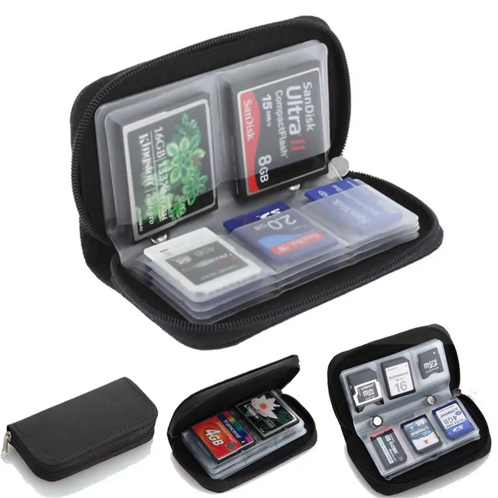 1PC New Hot Fashion Memory Card Storage Carrying Pouch Case Holder Wallet for SD SDHC MMC MicroSD Mini Bags