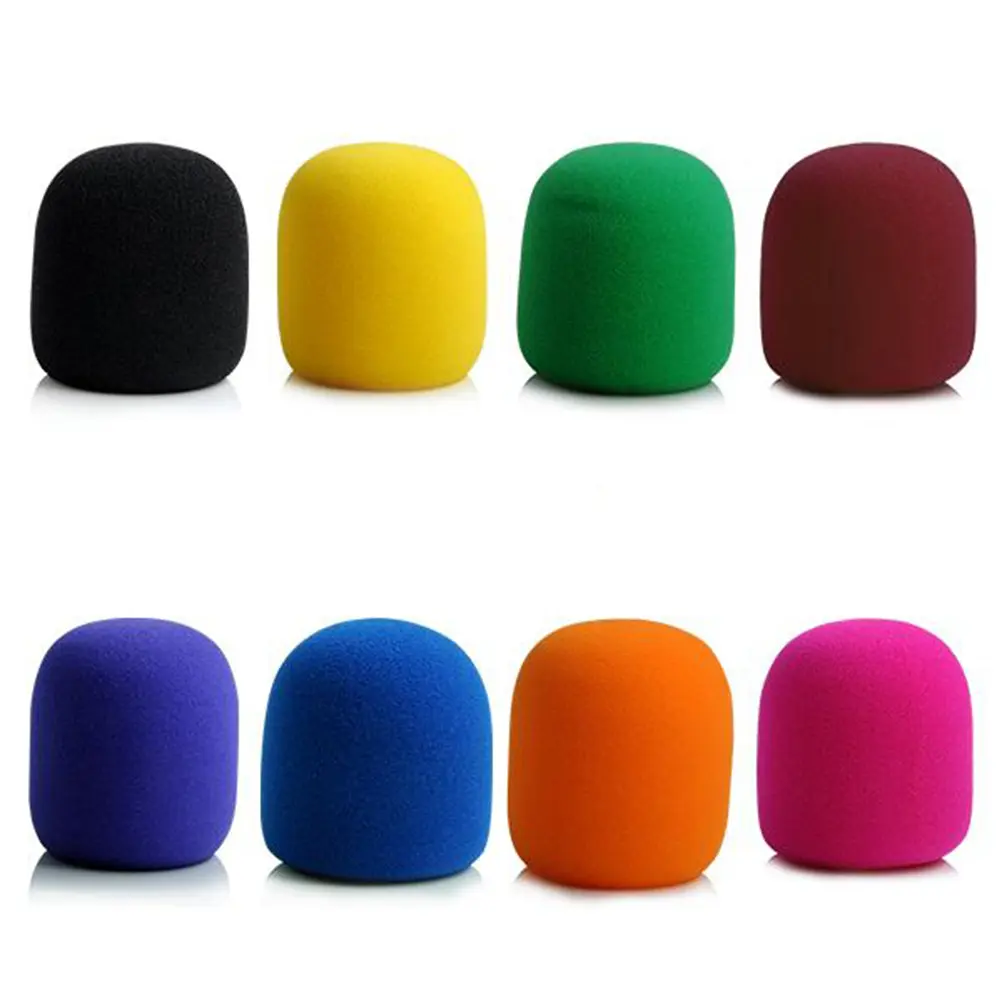 1pc Mix Colors Sponge Microphone Set Replacement Foam DJ Stage Windshield Wind Shield Cover Thick Washable