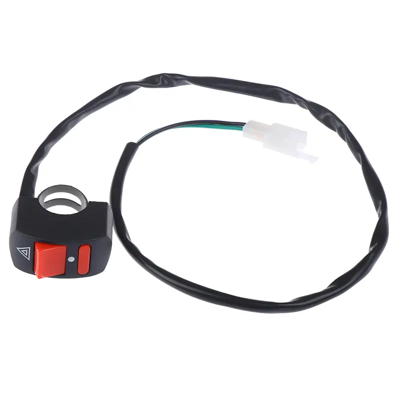 Motorcycle Handlebar Light Switch ON-OFF Button Accident Hazard Light Switch
