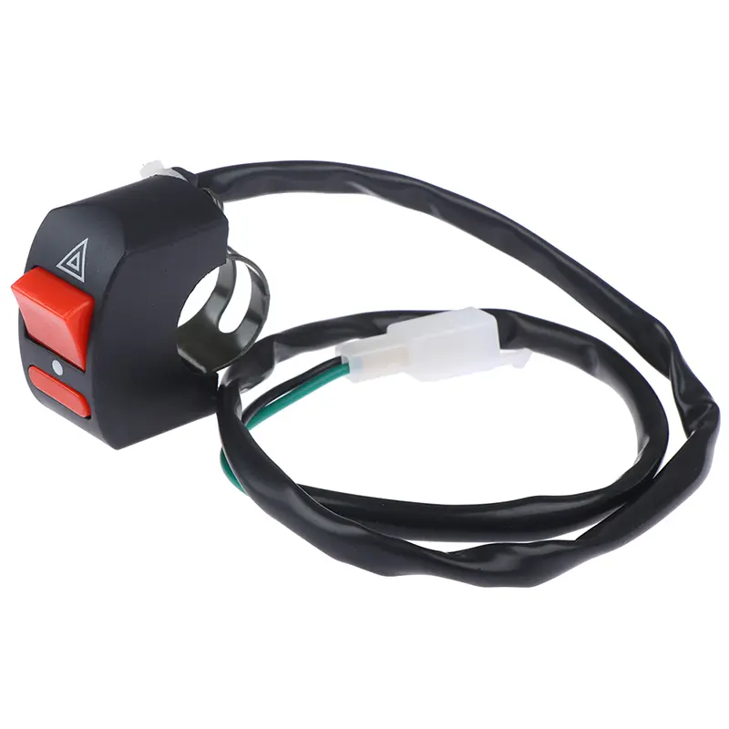 Motorcycle Handlebar Light Switch ON-OFF Button Accident Hazard Light Switch
