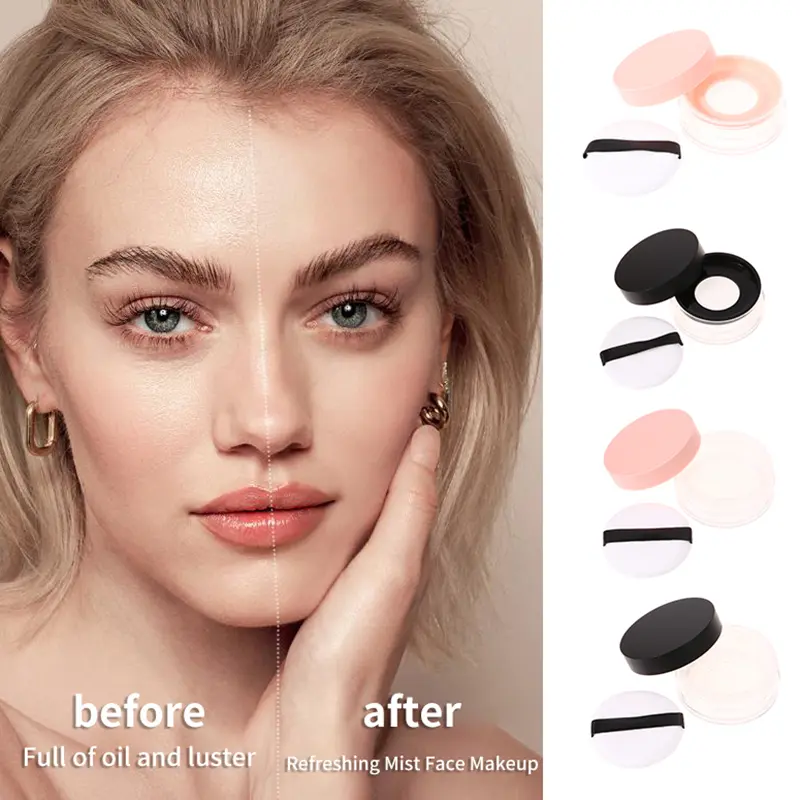 20g Portable Cosmetic Puff Loose Powder Dispenser Empty Case Kit Air Cushion Box With Makeup Sponge