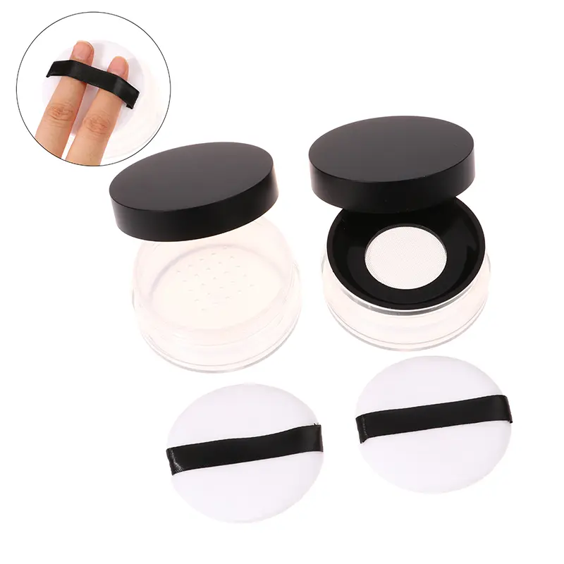 20g Portable Cosmetic Puff Loose Powder Dispenser Empty Case Kit Air Cushion Box With Makeup Sponge