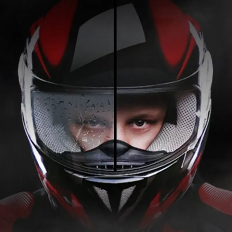 Rainproof Anti-fog Helmet Film Durable Nano Coating Sticker for Motorcycle Cycling accessories