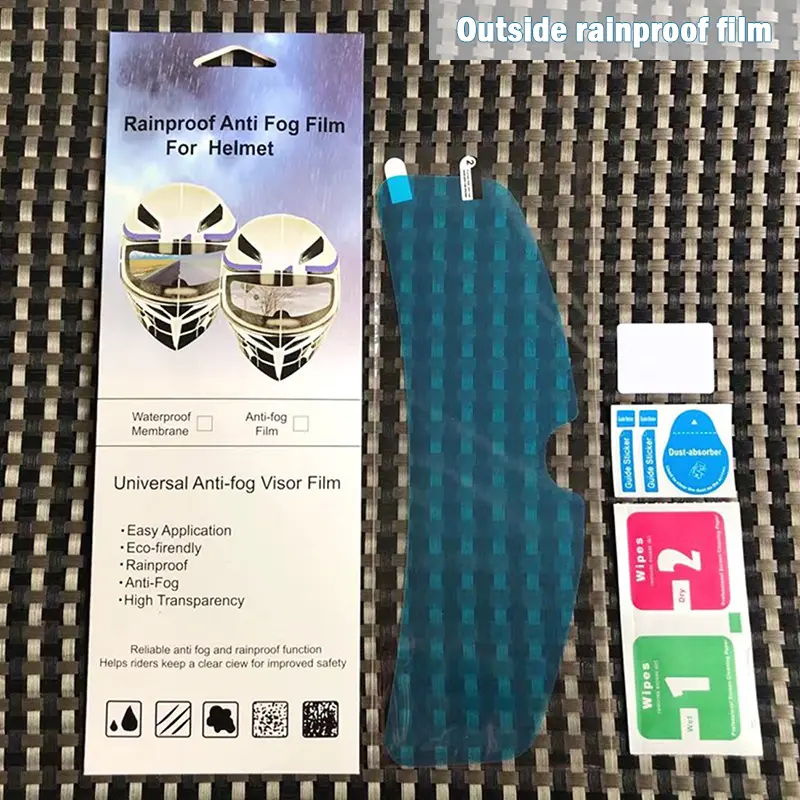 Rainproof Anti-fog Helmet Film Durable Nano Coating Sticker for Motorcycle Cycling accessories