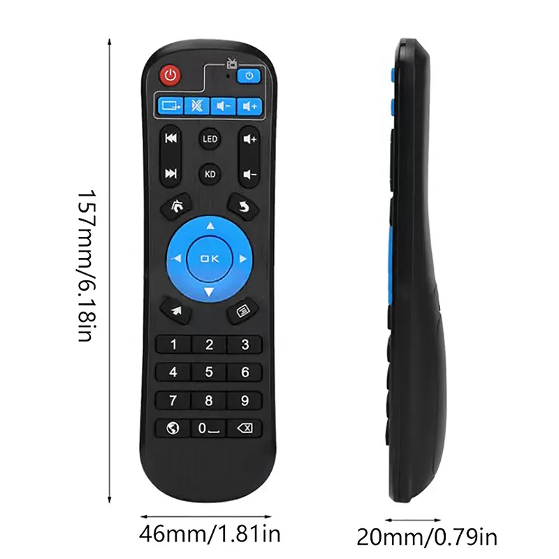 1pc Universal Smart TV BOX Remote Controller Replacement for T95 S912 T95Z H96 X96 MAX Set Top IR Learning Control