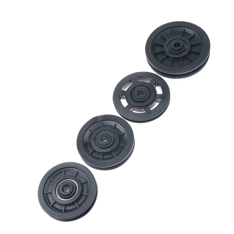 1Pc Bearing Pulley for Fitness Equipment Parts Pulley Wheel Round Black Wheel Cable Gym Fitness Equipment Machine Accessories