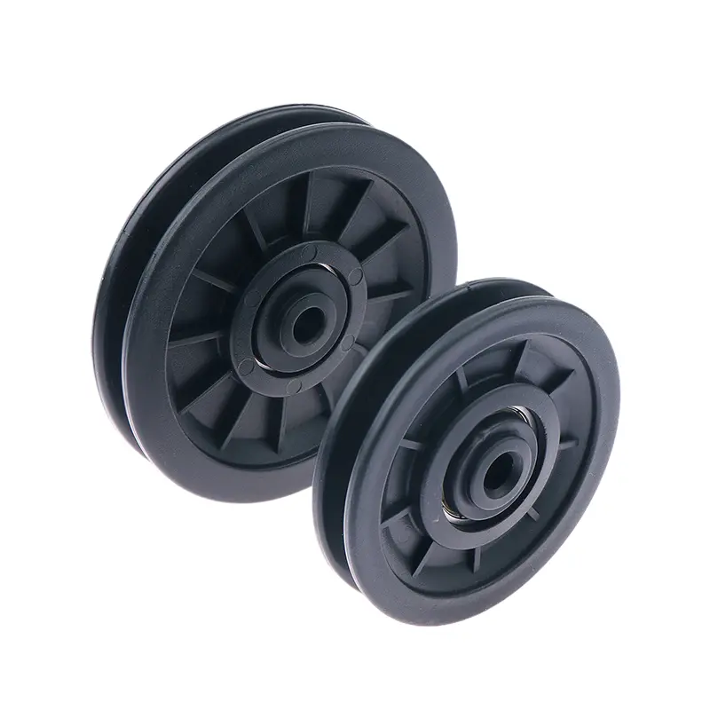 1Pc Bearing Pulley for Fitness Equipment Parts Pulley Wheel Round Black Wheel Cable Gym Fitness Equipment Machine Accessories