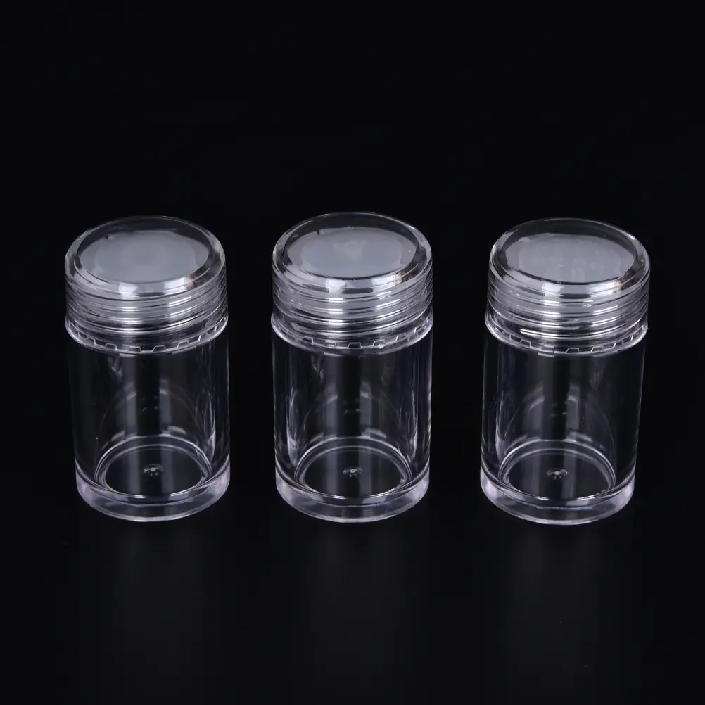 10ml Refillable Nail Glitter Powder Container With 1/3/12 Holes Clear Plastic Loose Bottle Eye Shadow