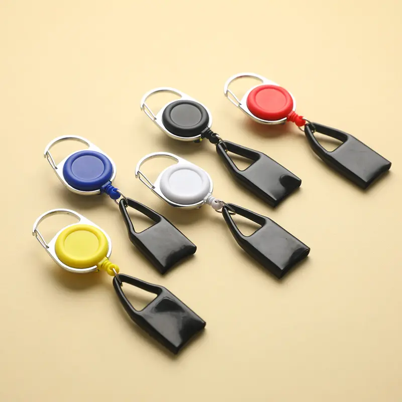 1PC Retractable Keychain Holder Cover Lighter Safe Stash Clip Smoking Accessories