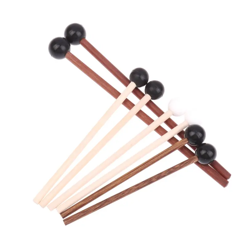 2Pcs/Set Silicone Wooden Drum Hammer Tongue Drum Mallet for Children's Drumstick Percussion Musical Instrument Part