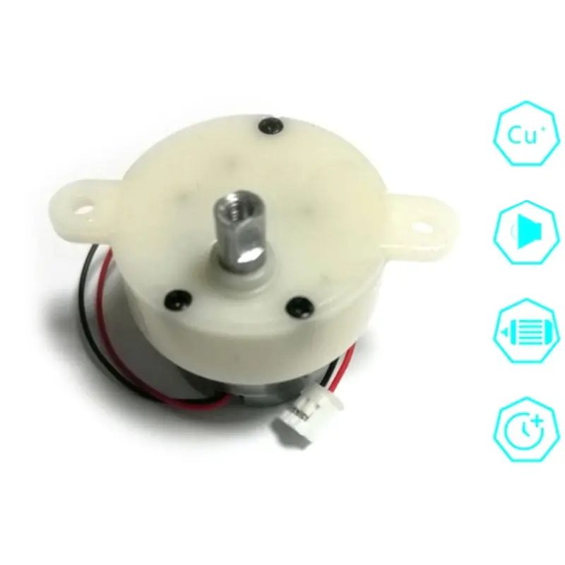 1pc JS30 Micro Gear Motor DC 6V Plastic Gear Electric Motor 5RPM 100RPM Φ5mm D Shaft Reversible for Automation Equipment