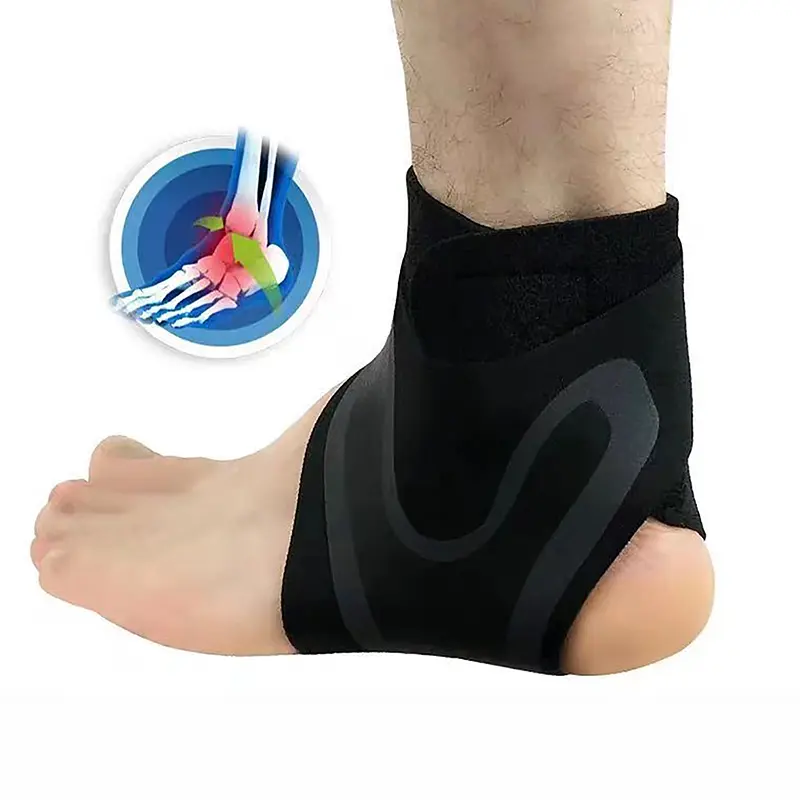 1*Sports Ankle Brace Running Training Compression Joint Sprain Recovery Sleeve Pain Relief Strap Foot Injury Wraps