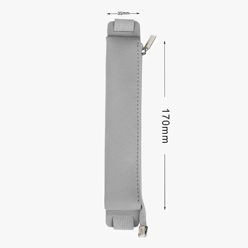 1PC PU Leather Elastic Buckle Pencil Case Book Notebook Pen Clip Portable Lightweight Holder Office School Accessories