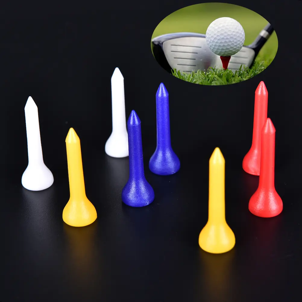 100Pcs/set 36mm Plastic Golf Tees Colorful Pride Professional  Accessories Cup Ball Nail With Scale Tools