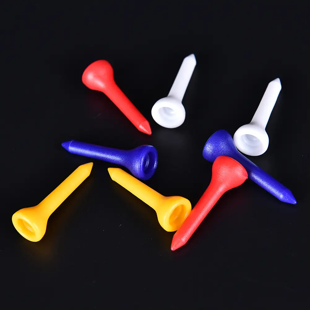 100Pcs/set 36mm Plastic Golf Tees Colorful Pride Professional  Accessories Cup Ball Nail With Scale Tools