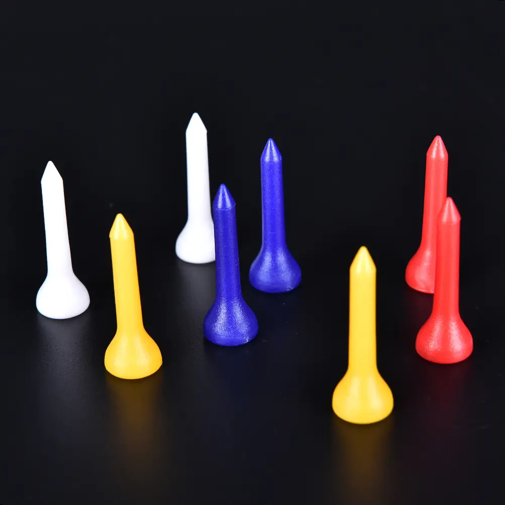 100Pcs/set 36mm Plastic Golf Tees Colorful Pride Professional  Accessories Cup Ball Nail With Scale Tools