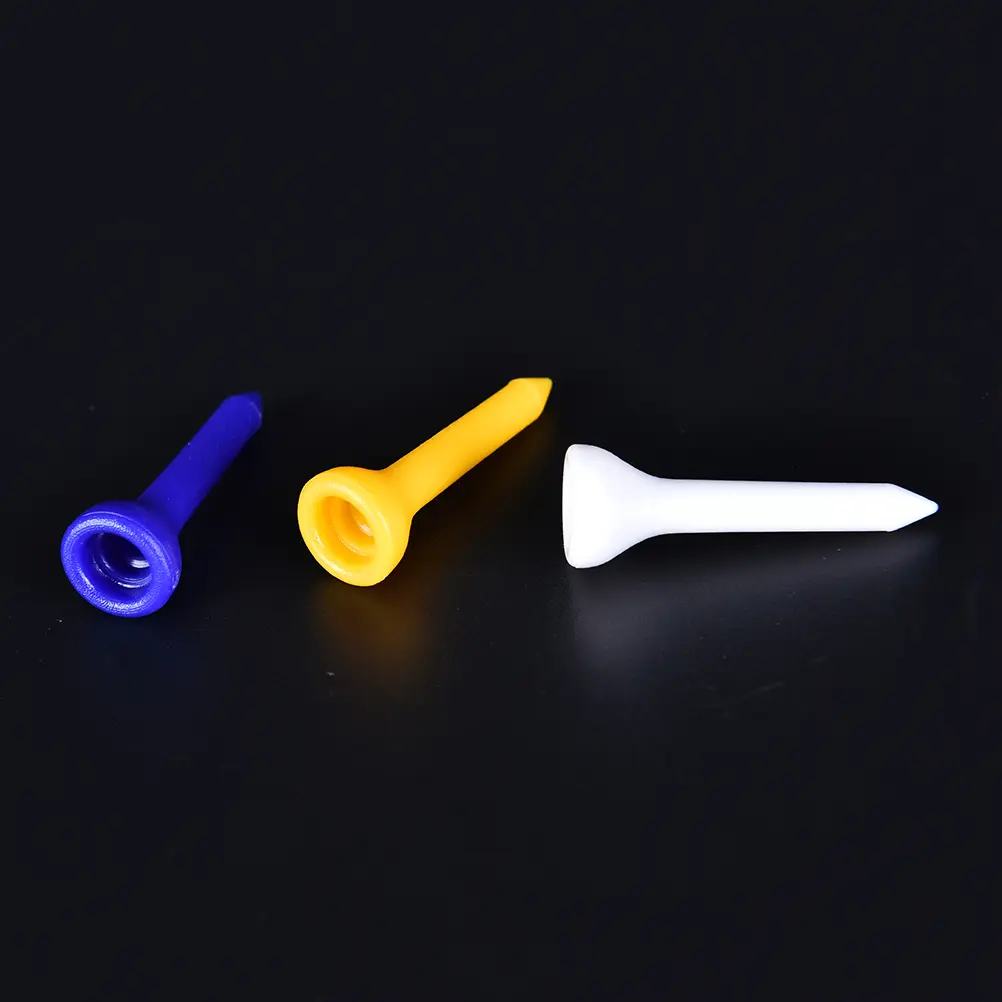 100Pcs/set 36mm Plastic Golf Tees Colorful Pride Professional  Accessories Cup Ball Nail With Scale Tools