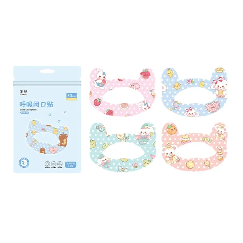 30Pcs/Box Anti-Snoring Stickers For Children Sleep Closed-mouth Breathing Correction Patch Shut Up Orthosis Tape