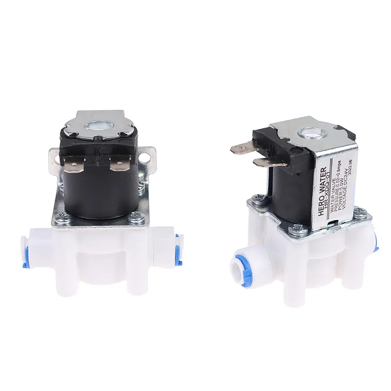1PC Inlet solenoid valve 12V/24V pure water machine, purifier, reverse osmosis 2-point quick connect switch