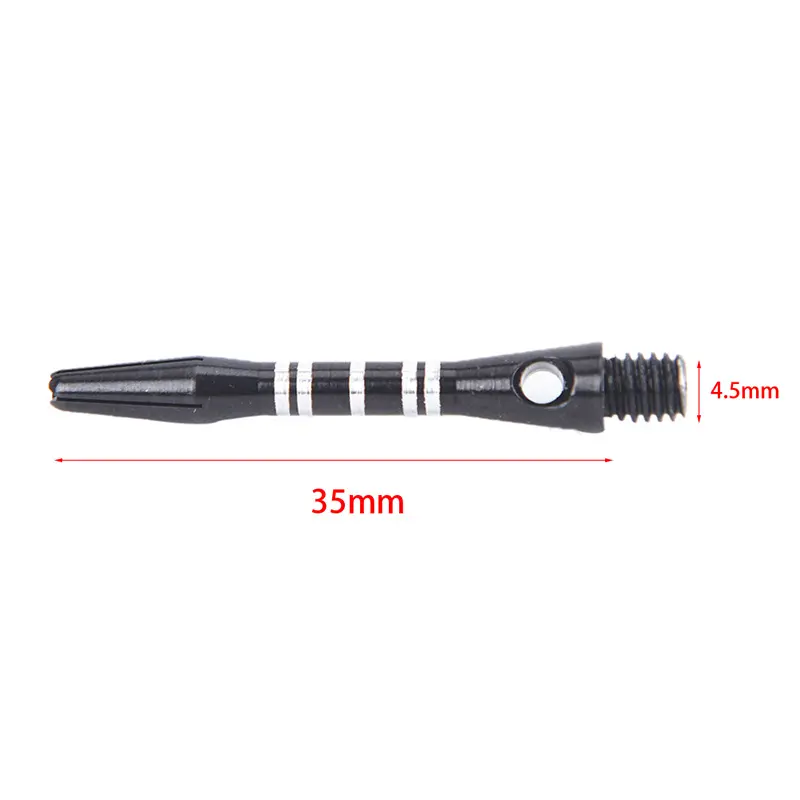 12Pcs/lot Aluminum Alloy Darts Shafts 35mm Stem 3 Colors Black+Blue+Red 2BA Thread Dart Replacement