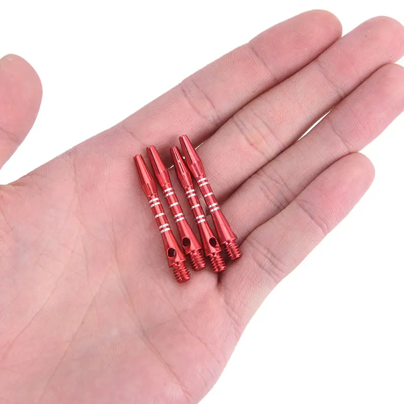 12Pcs/lot Aluminum Alloy Darts Shafts 35mm Stem 3 Colors Black+Blue+Red 2BA Thread Dart Replacement
