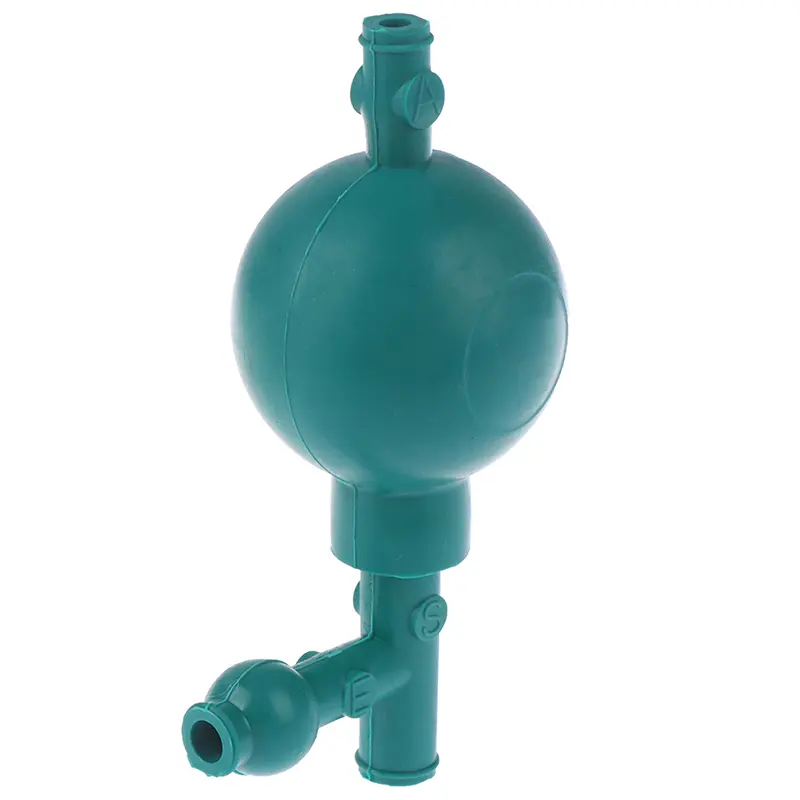 Professional Lab Rubber Suction Bulb Safe Pressure Quantitative Pipette Filler with 3 Valves