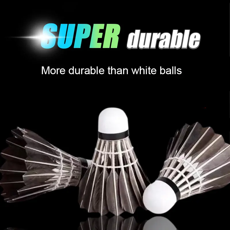 3pcs/set Durable Badmintons Competition Training Badminton Goose Feather Ball