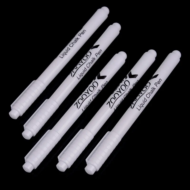 3Pcs White Liquid Chalk Pen Marker Chalkboard Blackboard Ink Used On Window Erasable 13.5cm