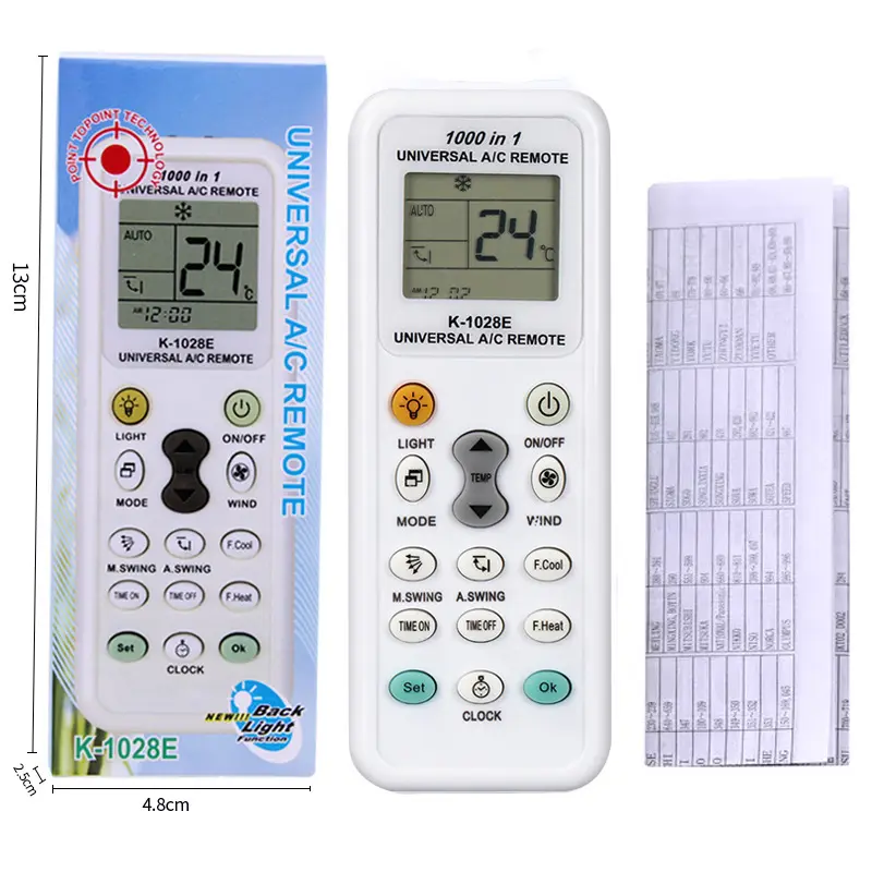 Universal Air Conditioner Remote Control K-1028E 1000-in-1 Controller