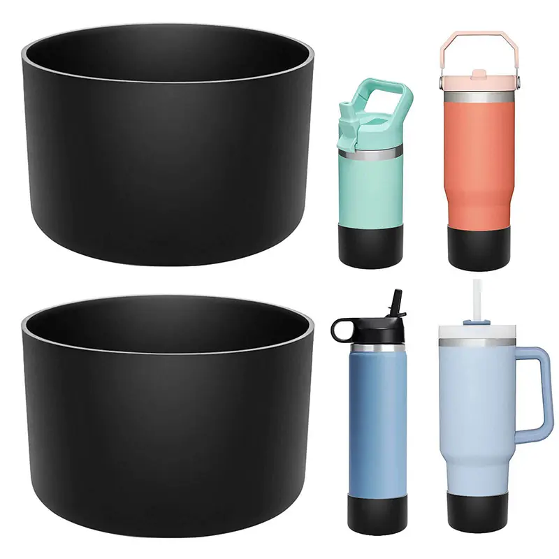 Silicone Insulated Cup Protective Sleeve Cushion For Stanley Quencher Adventure 40oz Tumbler with Handle & Ice Flow 20oz 30oz
