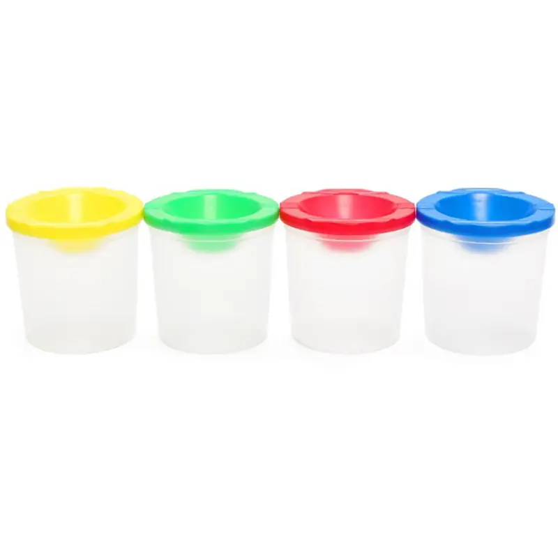 Painted Art Pen Washing Cup Plastic Transparent Multifunctional Bucket Watercolor Paint Painting
