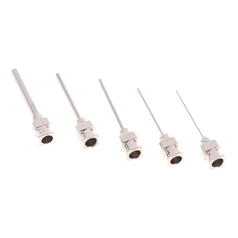 5Pcs Needle Blunt Tip Stainless Steel Syringe Dispenser Needles 12/16/18/20/25/G
