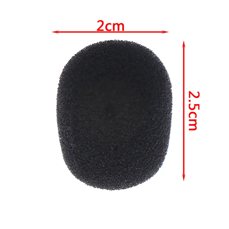 10pcs/set Headset Replacement Foam Microphone Cover Telephone Mic Case Windscreen Windshied Sponge