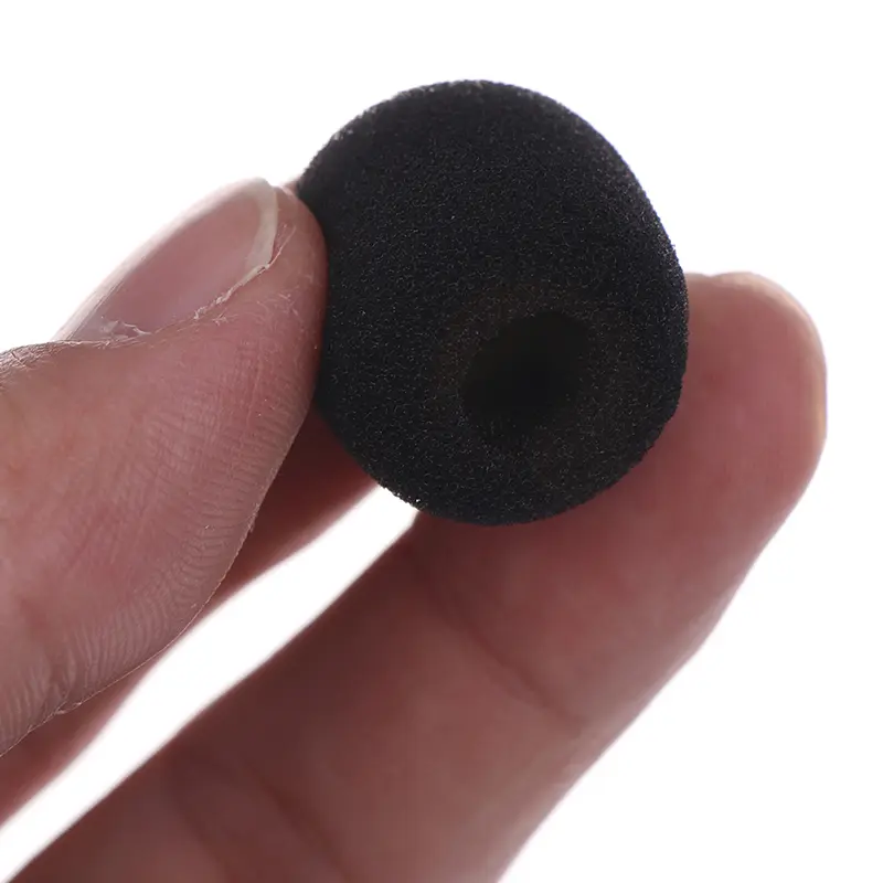 10pcs/set Headset Replacement Foam Microphone Cover Telephone Mic Case Windscreen Windshied Sponge