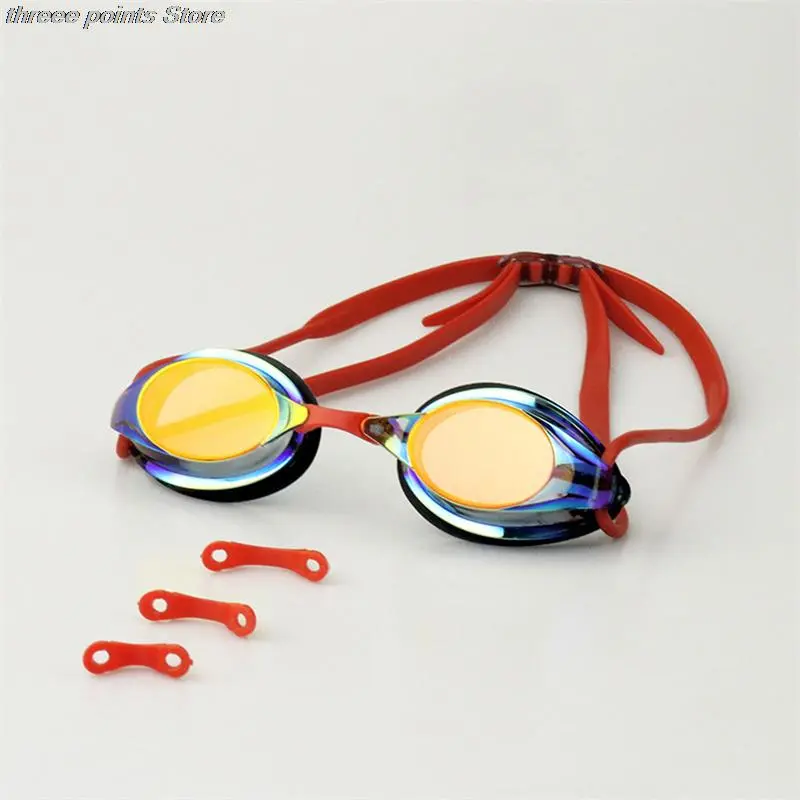 Electro-coated Swimming Goggles Professional Competition Training Adult Anti-fog Waterproof Racing