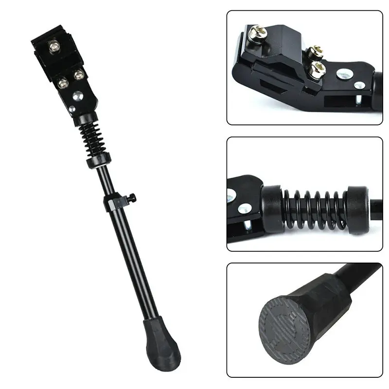 1pc Adjustable Bicycle Kickstand 26-36cm Mountain Bike MTB Aluminum Side Rear Kick Stand Solid and Reliable Accessories