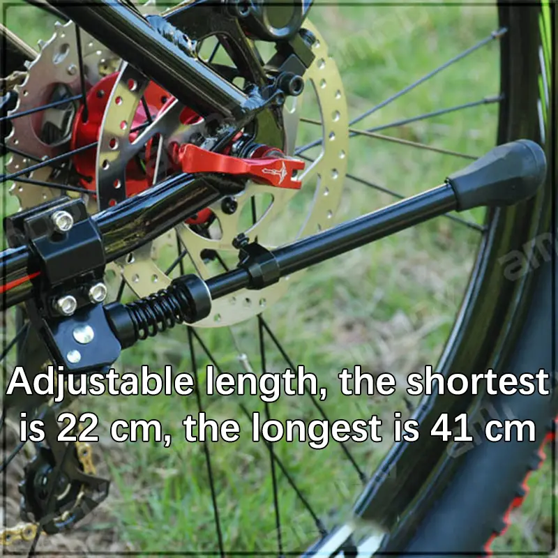 1pc Adjustable Bicycle Kickstand 26-36cm Mountain Bike MTB Aluminum Side Rear Kick Stand Solid and Reliable Accessories
