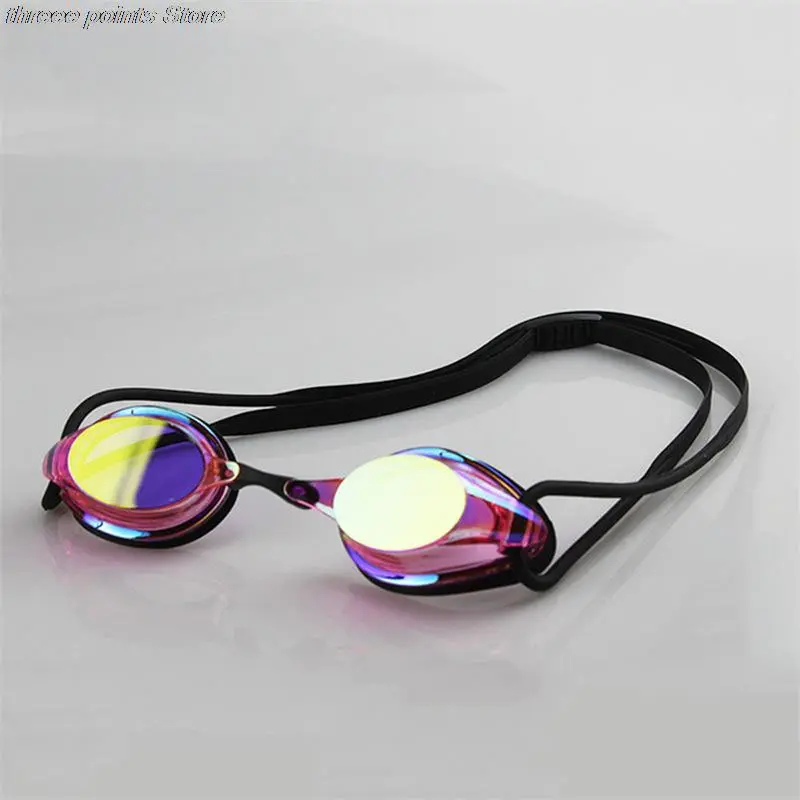 Electro-coated Swimming Goggles Professional Competition Training Adult Anti-fog Waterproof Racing