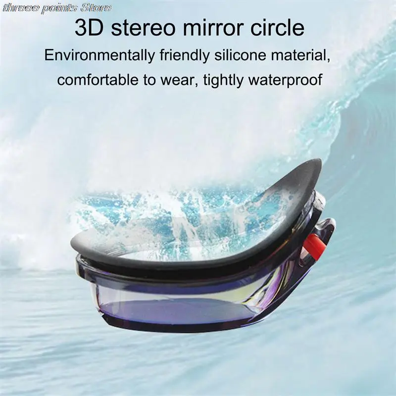 Electro-coated Swimming Goggles Professional Competition Training Adult Anti-fog Waterproof Racing