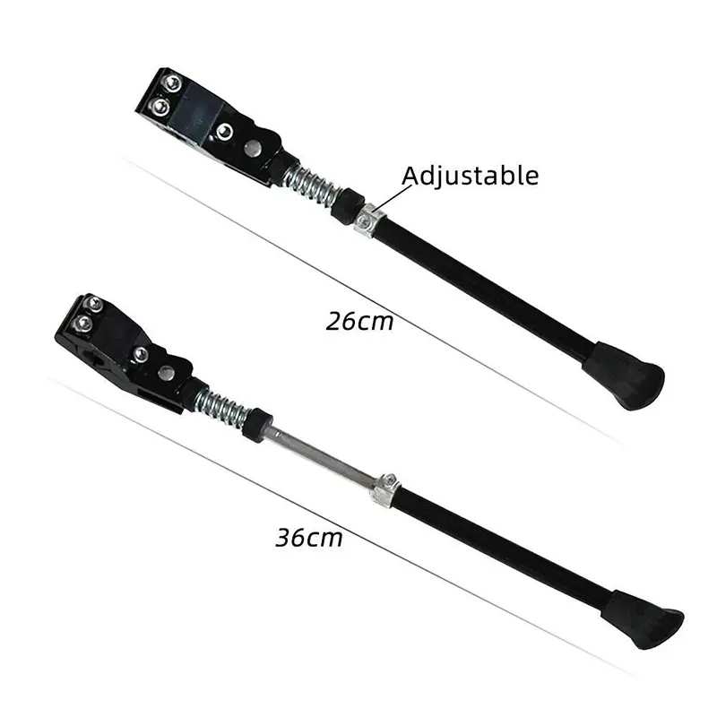 1pc Adjustable Bicycle Kickstand 26-36cm Mountain Bike MTB Aluminum Side Rear Kick Stand Solid and Reliable Accessories