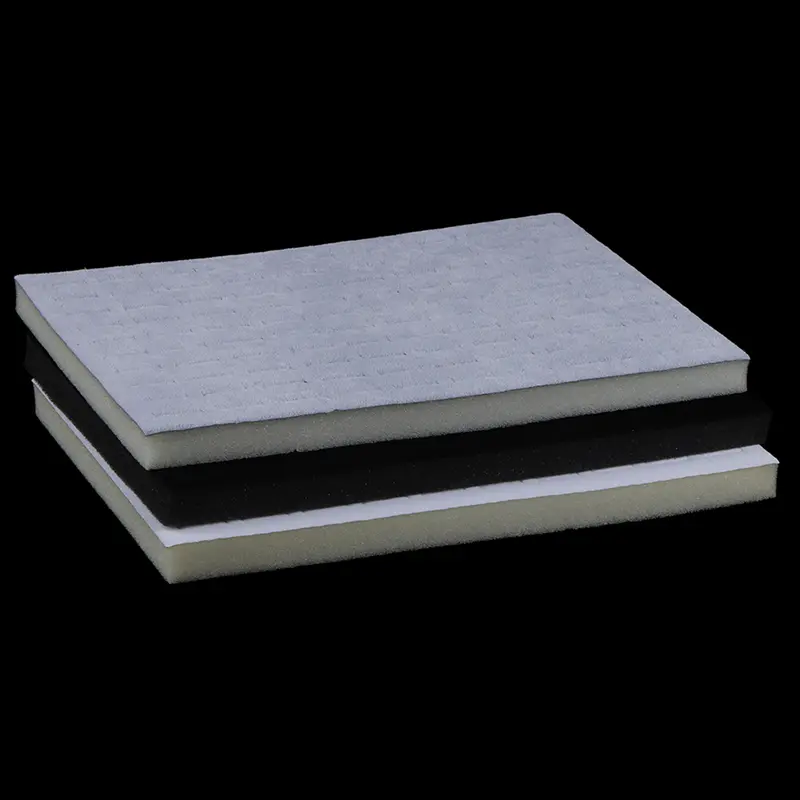 Jewelry Foam Tray DIY Inserts Liners Grey/Black Velvet Jewellery Rings Bracelet Watch Showed Case Earrings Hole