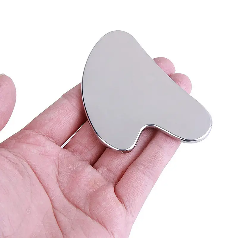 1PC Stainless Steel Facial Skin Care Guasha Board Face Massager Gua Sha Scraper Massager For Face Neck Body Guasha Massage Tool