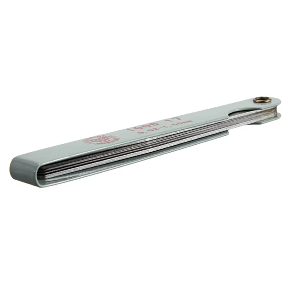 Feeler Gauges 17 Blades 0.02-1.00MM Metric Gauge Foldable Thickness Gap Filler For Measurements Tool