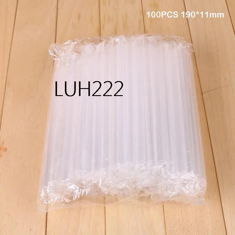 100pcs 7.5" Big Milkshake Straws Bubble Boba Milk Tea Plastic Thick Smoothie Cold Drinking Drinkware Bar Accessories